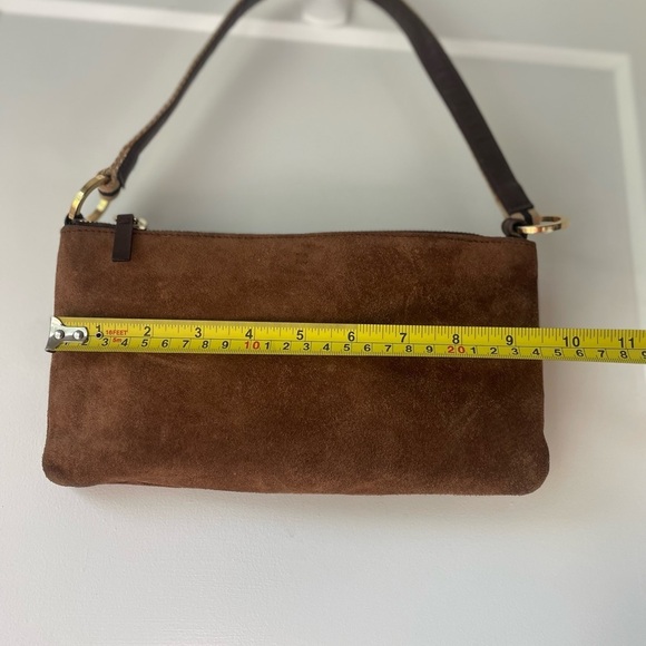 "Chestnut Grace" Kate Spade Italian Suede Shoulder Bag -- Holiday Gift Ready - Picture 14 of 15